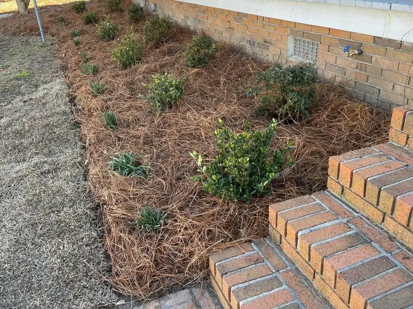 A Landscaping job completed for a happy landscape installation client.